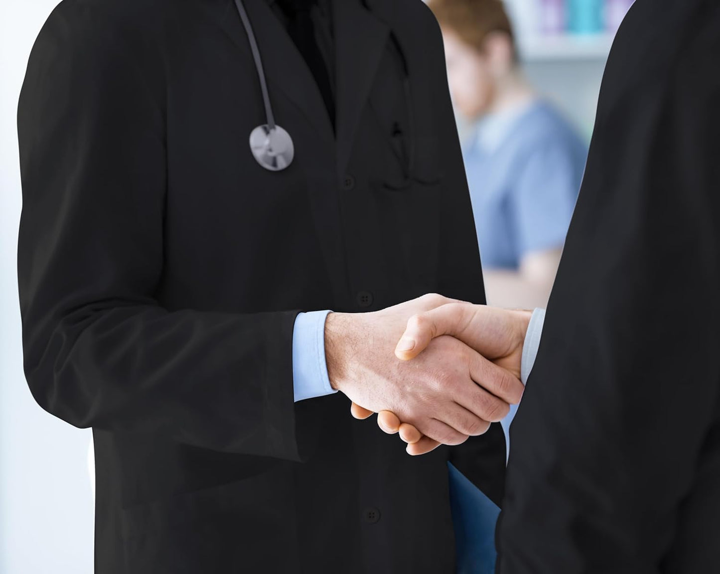 NY Threads Professional Lab Coat for Men Long Sleeve Medical Coat