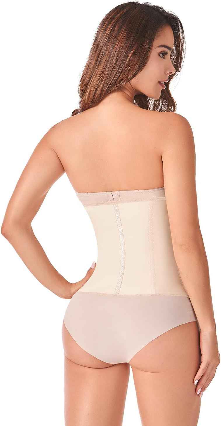 Ann Chery 2021 Latex Waist Trainer for Women |3 Hook Body Shaper|High Compression Colombian Waist Cincher |Daily & Sports Use
