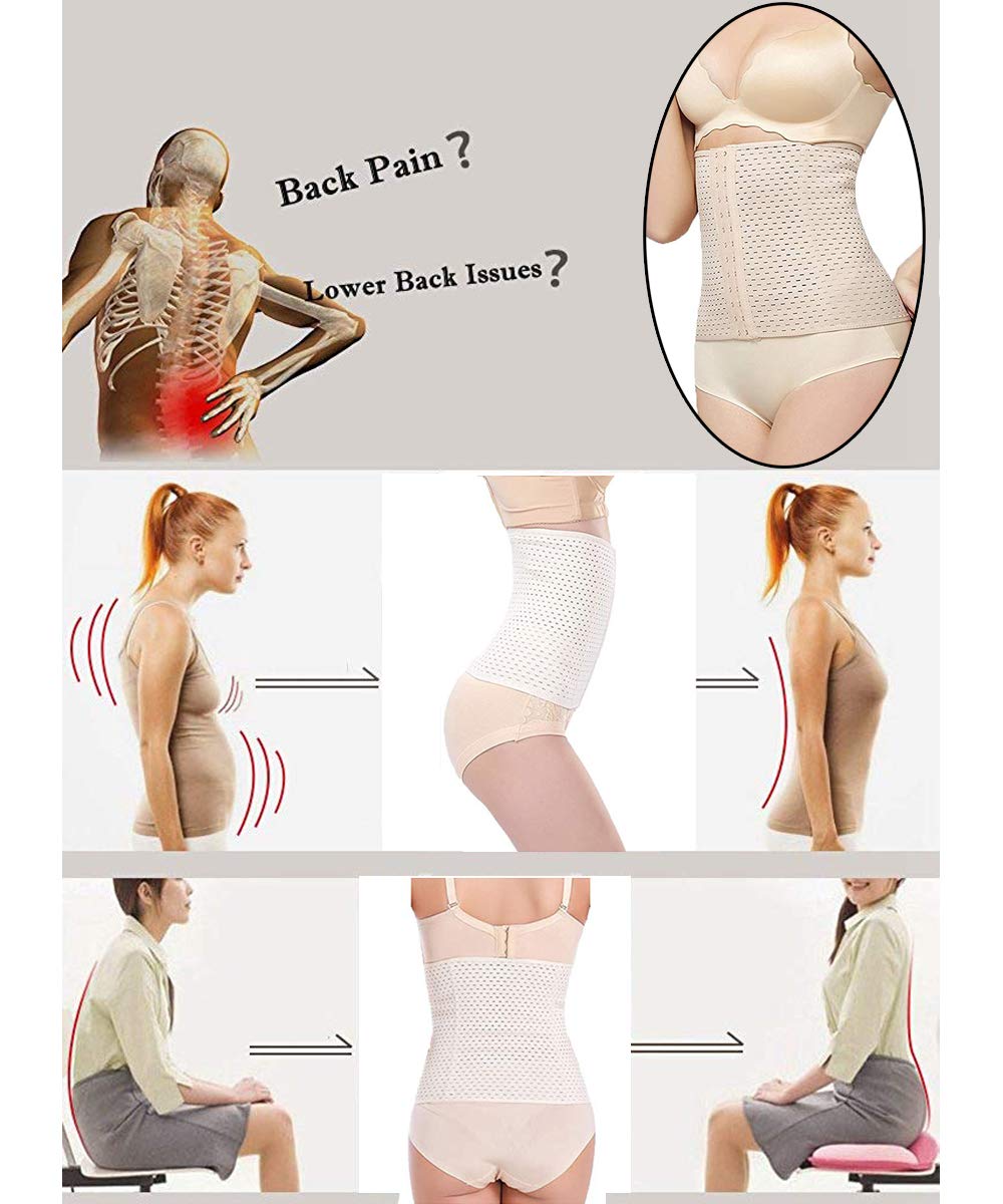 FUT Waist Trainer for Women Tummy Control Body Shaper Waist Cincher Shapewear with Steel Bones