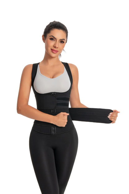 Corset Top Bodysuit Plus Size Black Shapewear Waist Trainer Corset Top