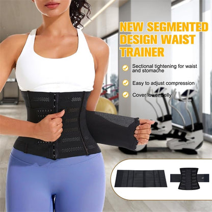 Waist Trainer Shaper for Women Full Body Belly Girdle Shaping Waist Cincher Wrap Belt Tummy Control Shapewear Black
