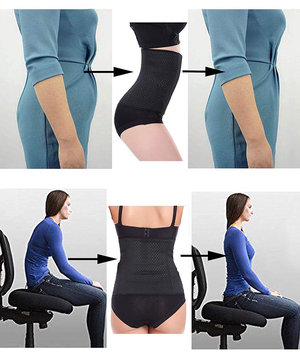 FUT Waist Trainer for Women Tummy Control Body Shaper Waist Cincher Shapewear with Steel Bones