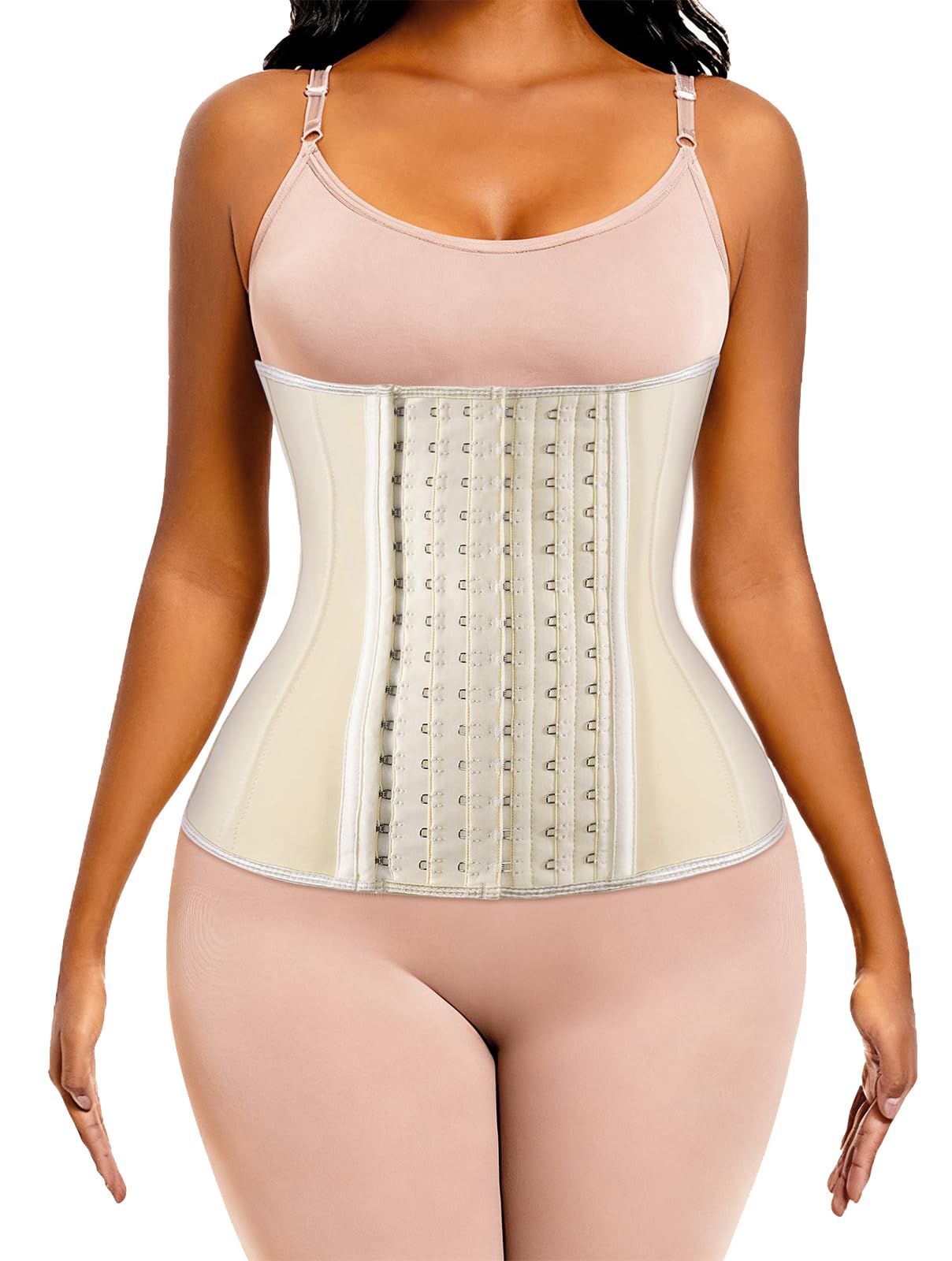 ECOWALSON Waist Trainer for Women - 9/25 Steel Bones & Additional Extender Cincher Corset for Hourglass body Shaper