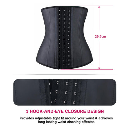 YIANNA Waist Trainer for Women Latex Underbust Waist Cincher Corset Sport Girdle Hourglass Body Shaper