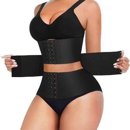 Waist Trainer for Women Lower Belly Fat Hourglass Body Shaper Waist Cincher Shapewear with Steel Bones Extender