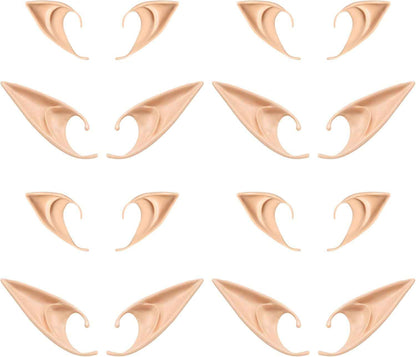 FRESHME Fairy Pixie Elf Ears - Cosplay Soft Pointed Ears Elven Masquerade Vampire Fairy Ears Makeup Costume Accessories
