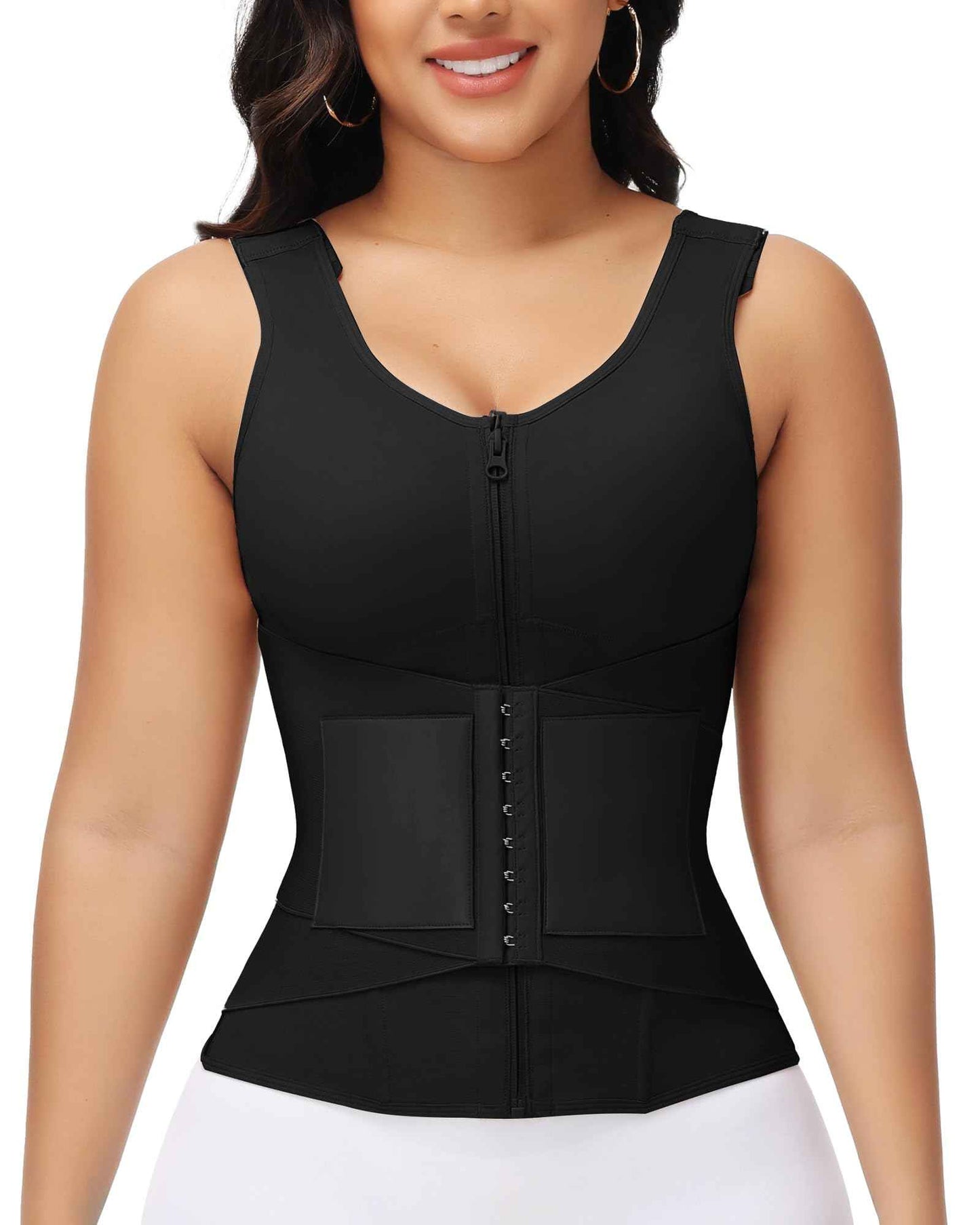 SHAPSHE Waist Trainer for Women Corset Shapewear Tummy Control Postpartum Waist Cincher Body Shaper Bra with Back Support