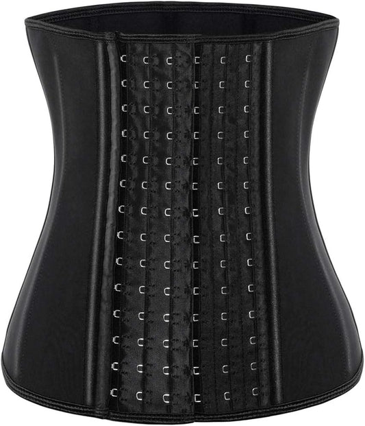 ECOWALSON Waist Trainer for Women Corset Cincher Body Shaper Girdle Trimmer with Steel Bones Extender