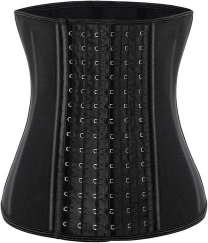 ECOWALSON Waist Trainer for Women Corset Cincher Body Shaper Girdle Trimmer with Steel Bones Extender