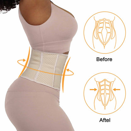Atbuty Super Short Torso Waist Trainers Cincher Corset Tummy Shaper Slimming Latex Girdle