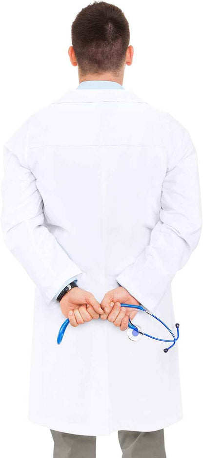 NY Threads Professional Lab Coat for Men Long Sleeve Medical Coat