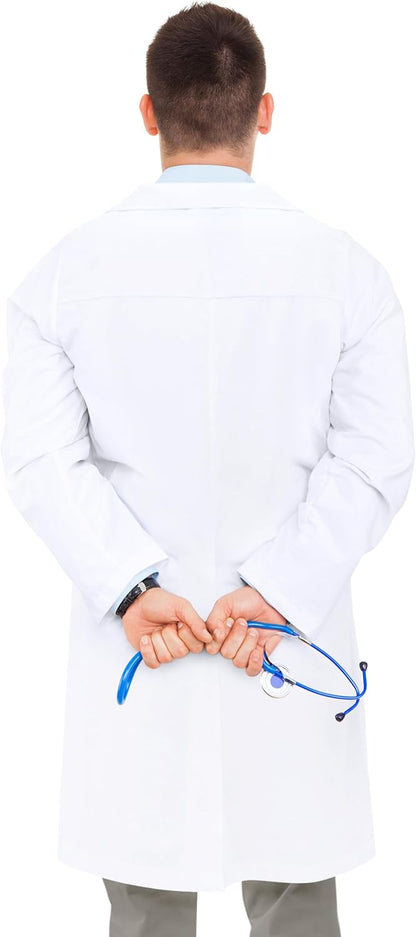 NY Threads Professional Lab Coat for Men Long Sleeve Medical Coat