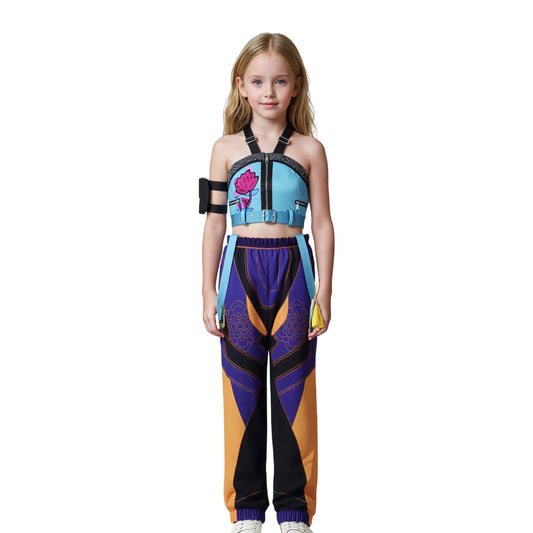 Girls Pop Singer Costume Halloween Party Cosplay Full Set Stage Performance Outfits