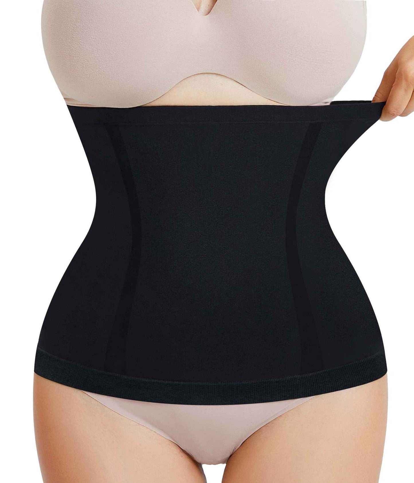 AOSBOEI Waist Trainer Shapewear Tummy Control Waist Cincher Girdle Body Shaper Postpartum Recovery Belt Belly Band Wrap