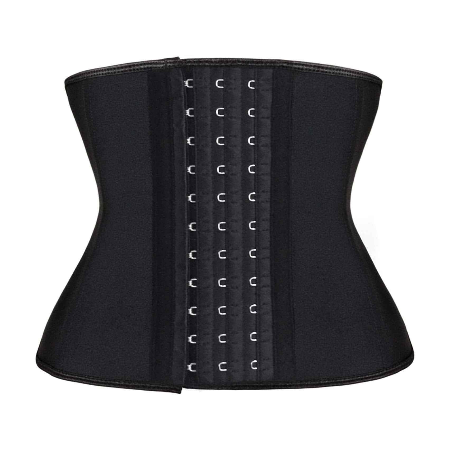 Atbuty Short Torso Waist Trainers Cincher Corset Underbust Body Shaper Latex Sport Girdle