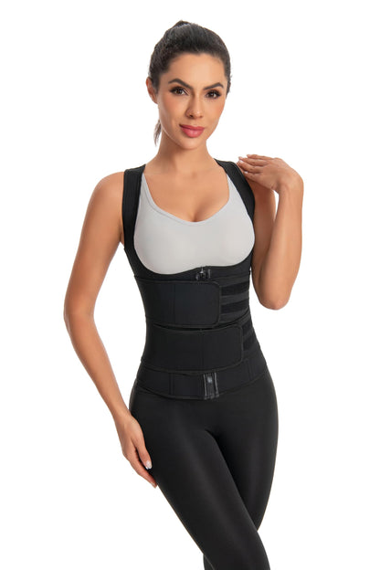Corset Top Bodysuit Plus Size Black Shapewear Waist Trainer Corset Top
