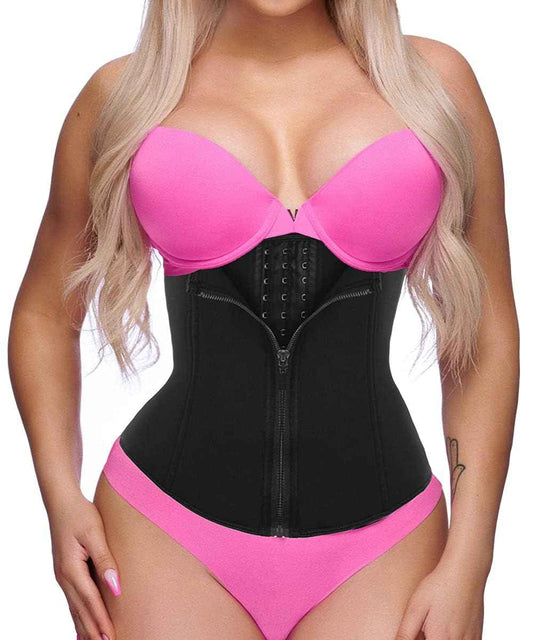 GainKee Clip and Zip Waist Trainer Corset Women Neoprene Worked Out Sweat Vest Body Shaper