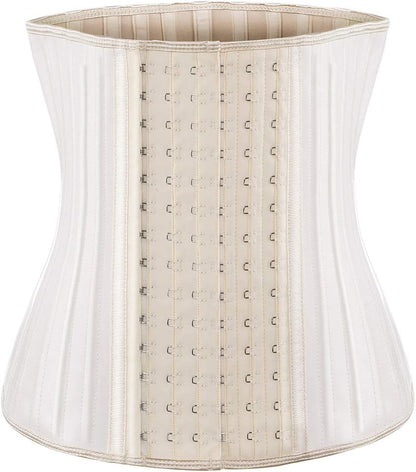 ECOWALSON Waist Trainer for Women Corset Cincher Body Shaper Girdle Trimmer with Steel Bones Extender