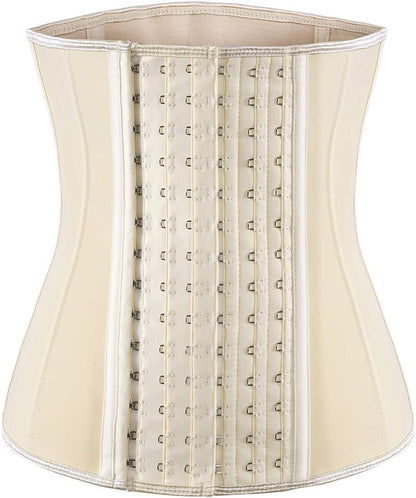 ECOWALSON Waist Trainer for Women Corset Cincher Body Shaper Girdle Trimmer with Steel Bones Extender