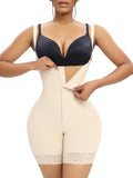 YIANNA Fajas Colombianas Shapewear for Women Tummy Control Butt Lifter Faja Body Shaper,YA7267-Beige-M