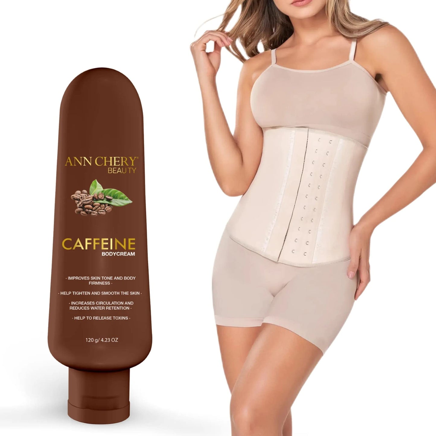 Ann Chery 2021 Latex Waist Trainer for Women |3 Hook Body Shaper|High Compression Colombian Waist Cincher |Daily & Sports Use