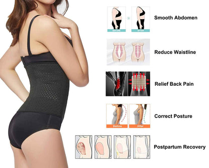 KSKshape Waist Trainer Shapewear For Weight loss Tummy Control Body Shaper Breathable Waist Cincher