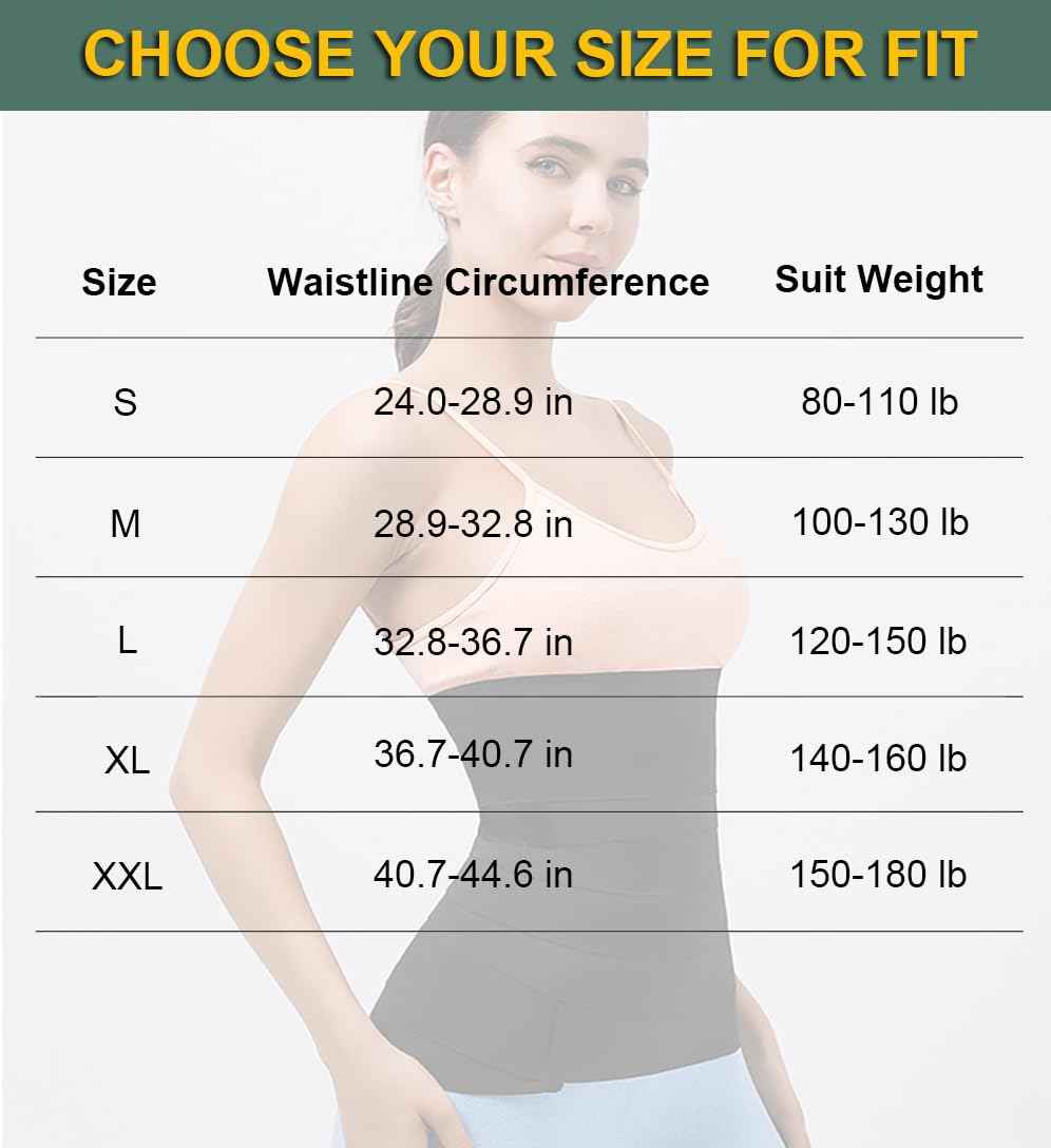 Waist Trainer for Women Lower Belly Fat, Belly Wrap Tummy Control Shapewear Corset Shapewear for Women, Faja Body Shaper
