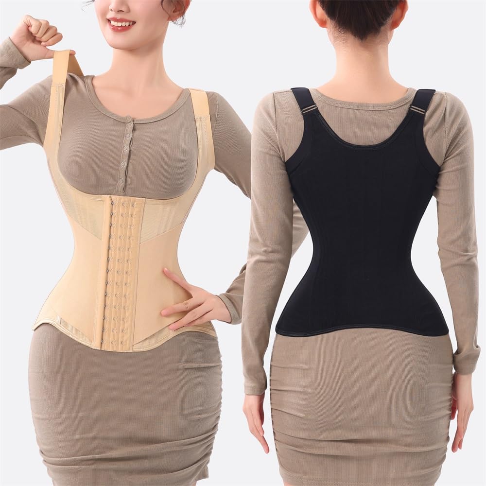 Waist Trainer for Women Corset Shapewear Tummy Control Vest Waist Cincher Shaper Workout Girdle