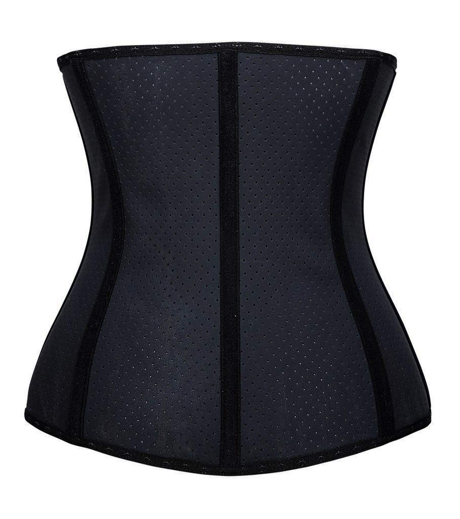 YIANNA Waist Trainer for Women Latex Underbust Waist Cincher Corset Sport Girdle Hourglass Body Shaper