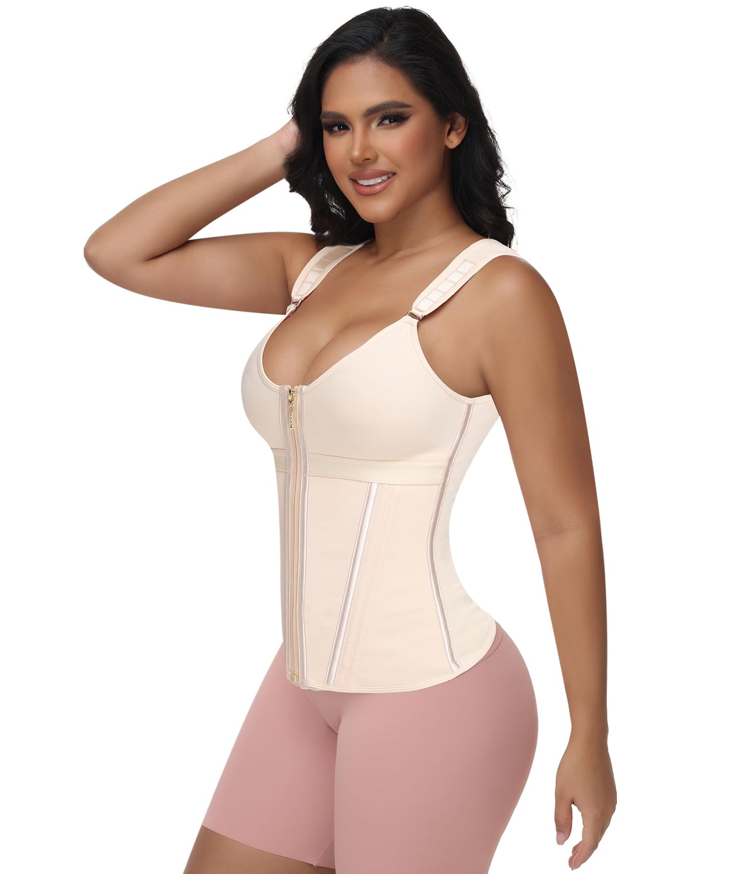 Waist Trainer For Women Corset Shapewear With Zipper Faja Body Shaper Tummy Control Girdle