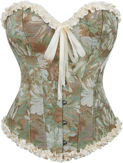 Alivila.Y Fashion Womens Lace Up Corset Top Overbust Body Shaper Bustier Corsets for Women