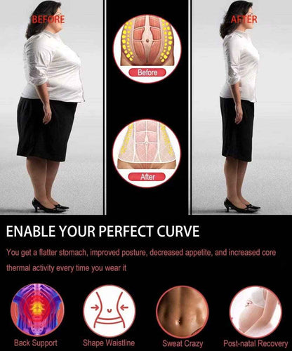 HOPLYNN Neoprene Sweat Waist Trainer Corset Trimmer Shaper Belt for Women