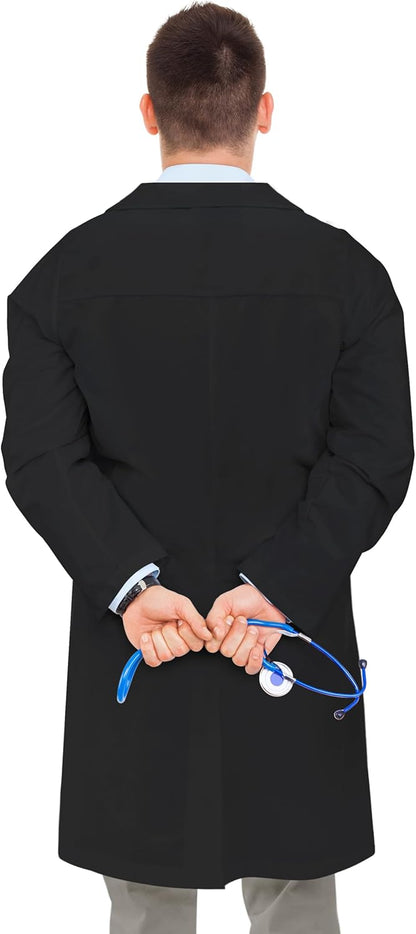 NY Threads Professional Lab Coat for Men Long Sleeve Medical Coat