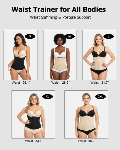 Waist Trainer for Women Faja Body Shaper Tummy Control Shapewear Waist Cinchers Corset