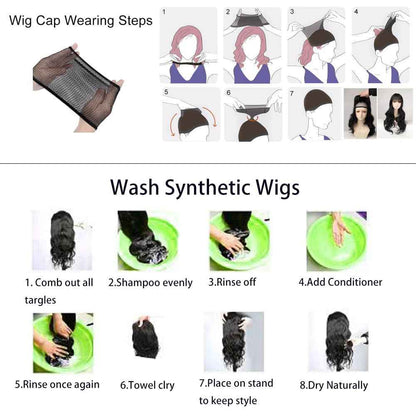 Akstore 28 inch Fashion Wigs Long Wavy Curly Hair Cosplay Wig (Purple)