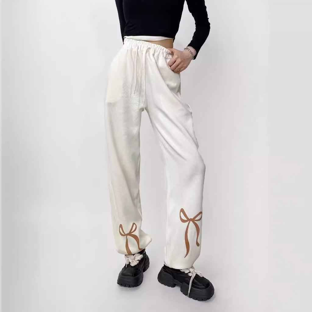 Bow Print Sport Leggings