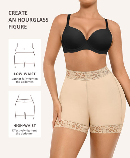FeelinGirl Butt Lifter Panties Hip Enhancer Shapewear Tummy Control Body Shaper Shorts