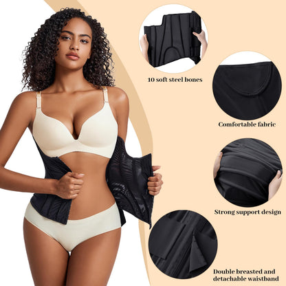 Waist Trainer for Women Faja Body Shaper Tummy Control Shapewear Waist Cinchers Corset