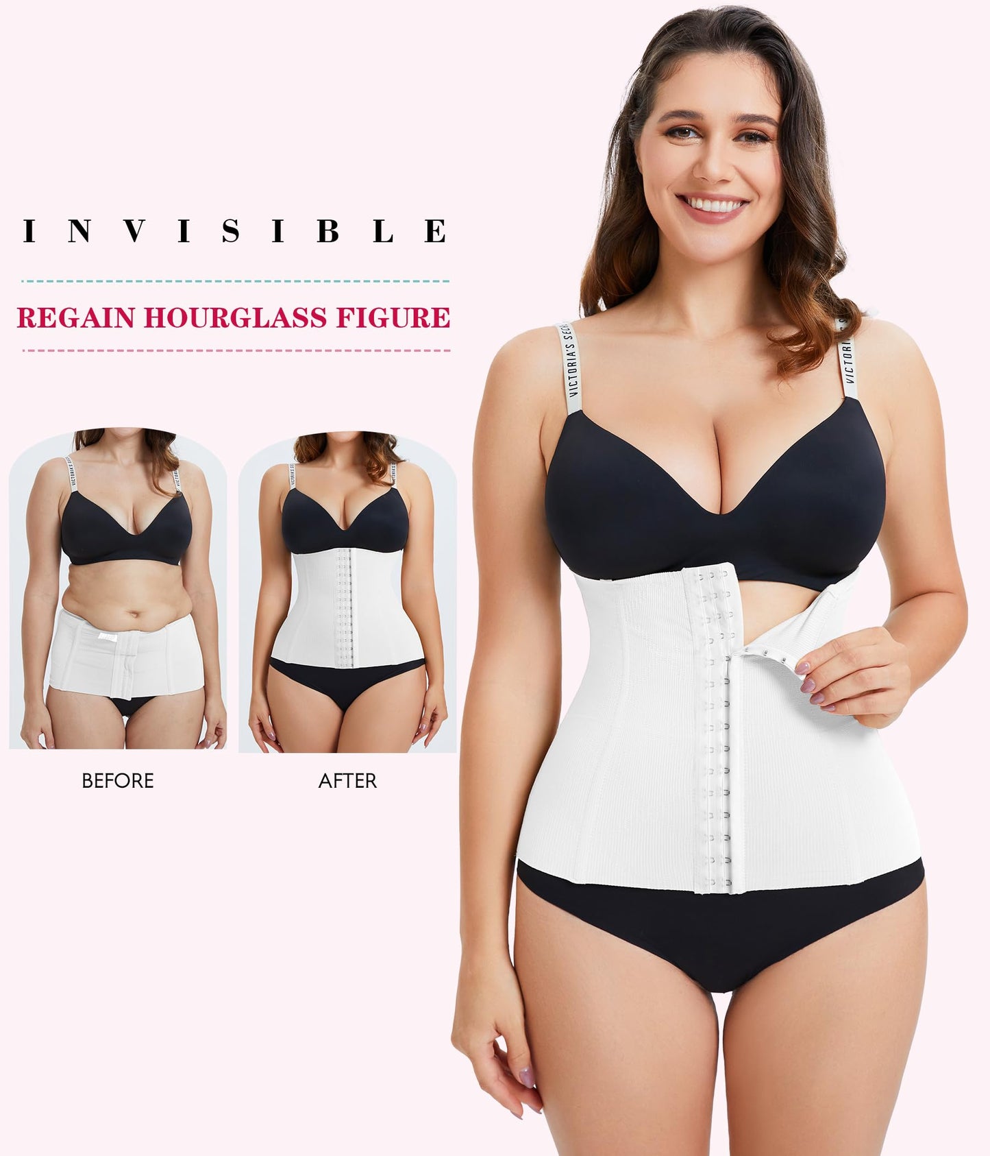 LODAY Waist Trainer Corset Shapewear Tummy Control Body Shaper Waist Cincher for Women Postpartum Belly Band Wrap