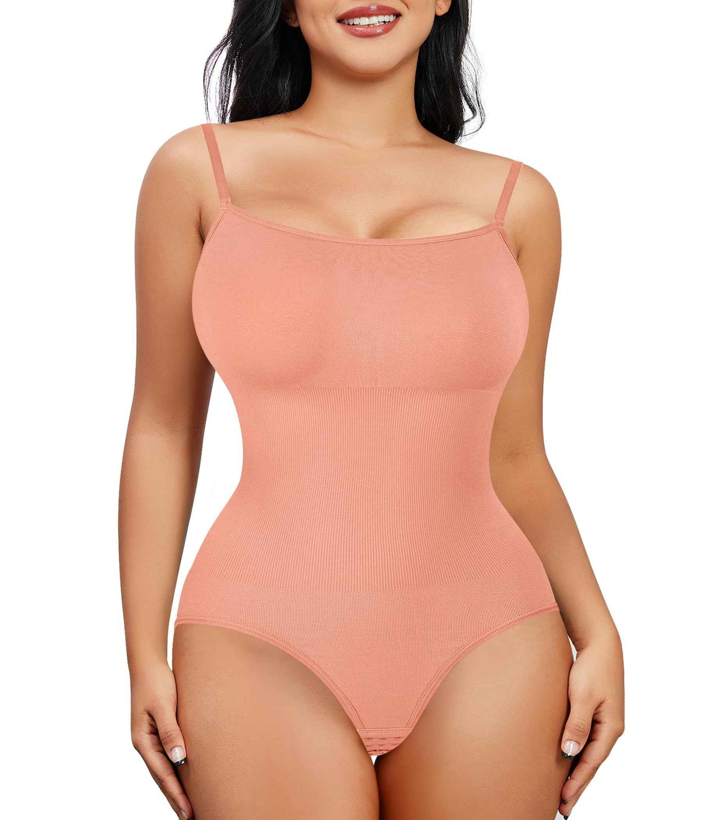 Nebility Shapewear Waist Trainer Bodysuits Women Clothing Tummy Control Seamless Full Body Shaper Square Neck Jumpsuits Top