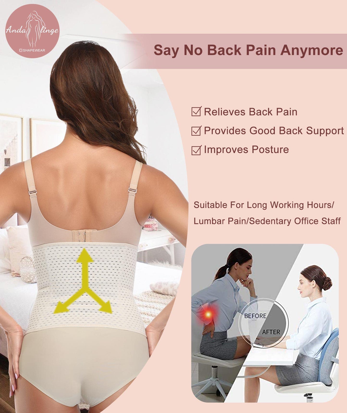 Waist Trainer for Women Lower Belly Fat Hourglass Body Shaper Waist Cincher Shapewear with Steel Bones Extender