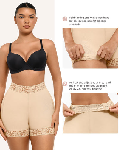 FeelinGirl Butt Lifter Panties Hip Enhancer Shapewear Tummy Control Body Shaper Shorts