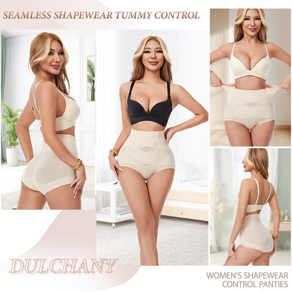 Dulchany Tummy Control Shapewear Panties for Women Body Shaper Seamless Underwear Panty Girdle