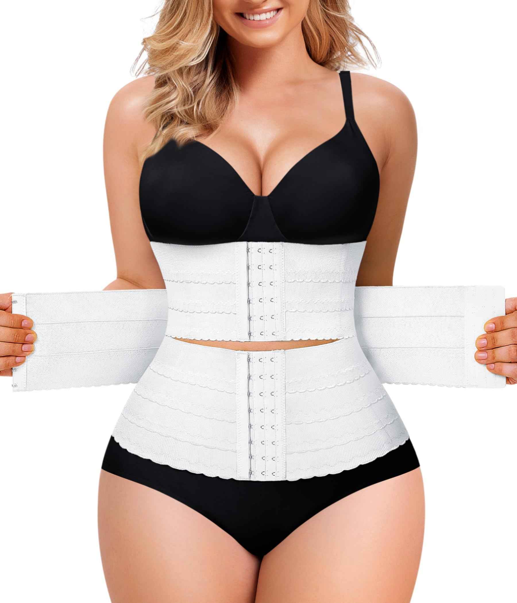 QACIVIQ Segmented Waist Trainer for Women Waist Cincher Shapewear for Women Tummy Control Workout Body Shaper Girdle