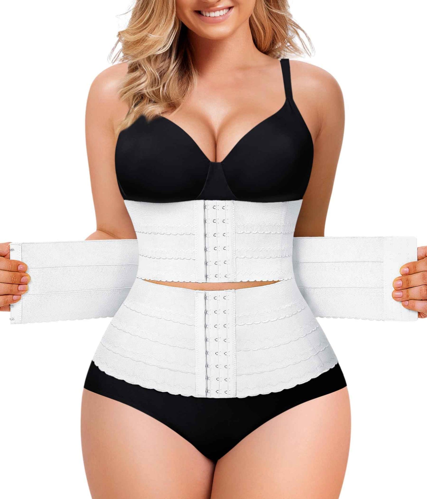 QACIVIQ Segmented Waist Trainer for Women Waist Cincher Shapewear for Women Tummy Control Workout Body Shaper Girdle