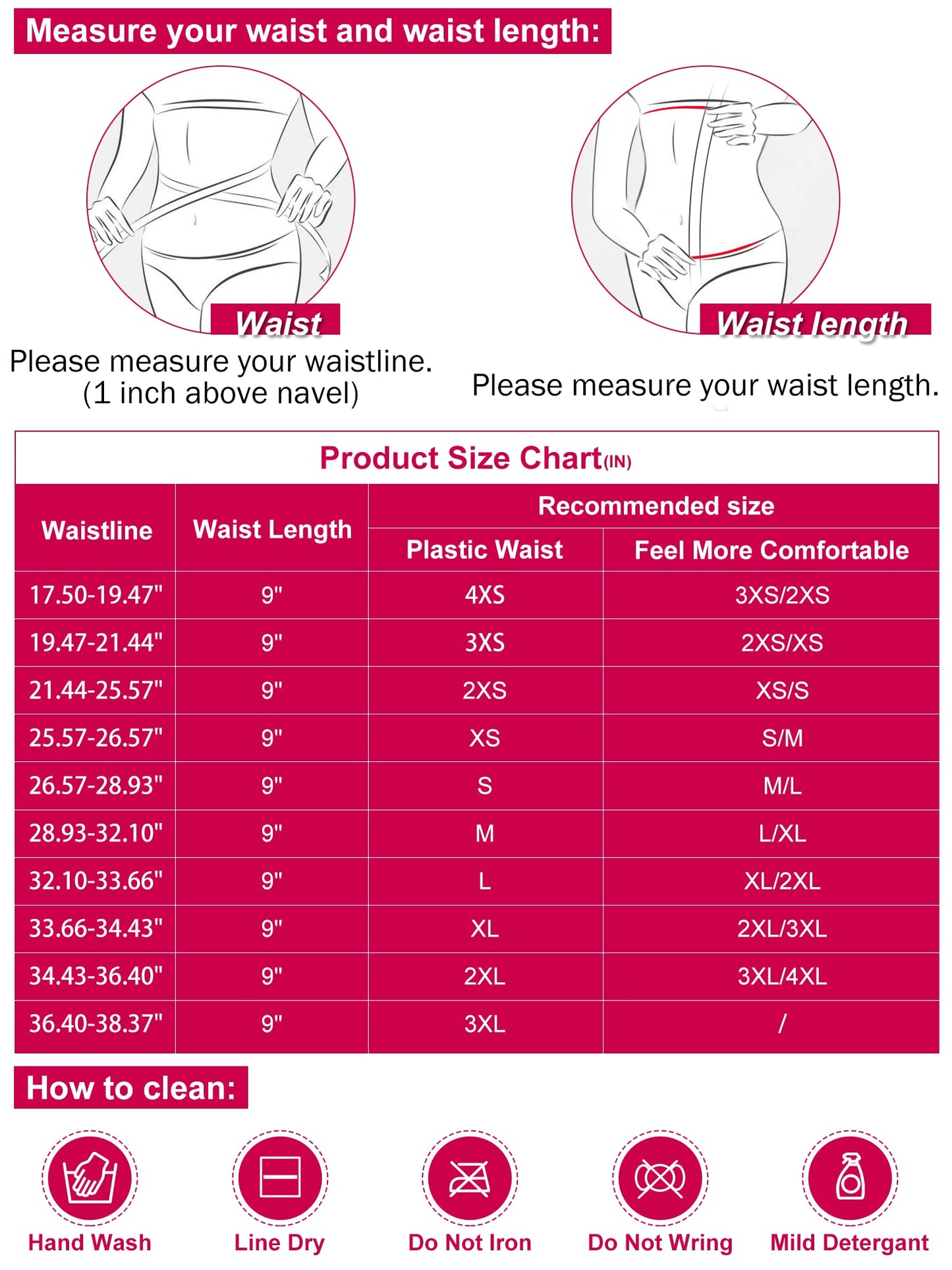 Atbuty Short Torso Waist Trainers Cincher for Women Corset Underbust Latex Sport Girdle Hourglass Body Shaper