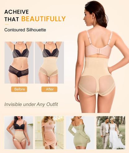 SIMIYA Tummy Control Shapewear for Women High Waist Trainer Shaping Underwear Panties Girdle Stomach Compression Body Shaper