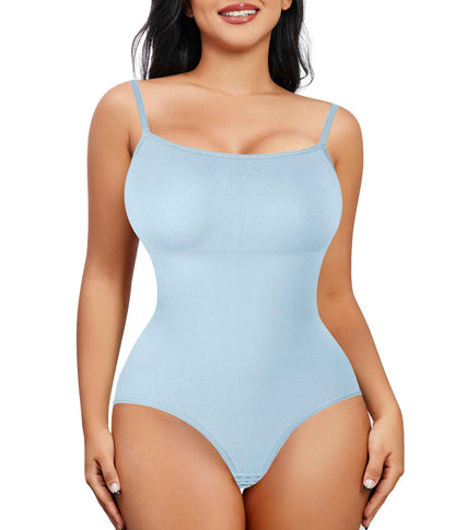 Nebility Shapewear Waist Trainer Bodysuits Women Clothing Tummy Control Seamless Full Body Shaper Square Neck Jumpsuits Top