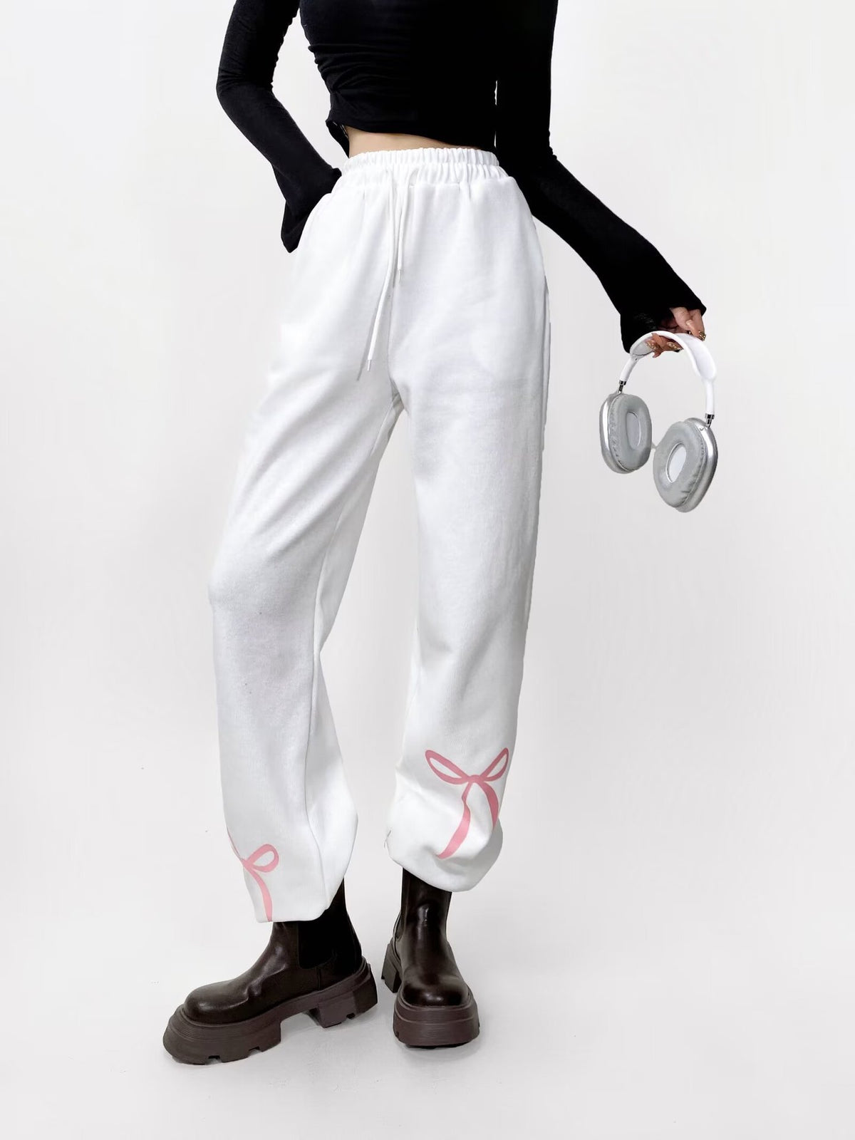 Bow Print Sport Leggings