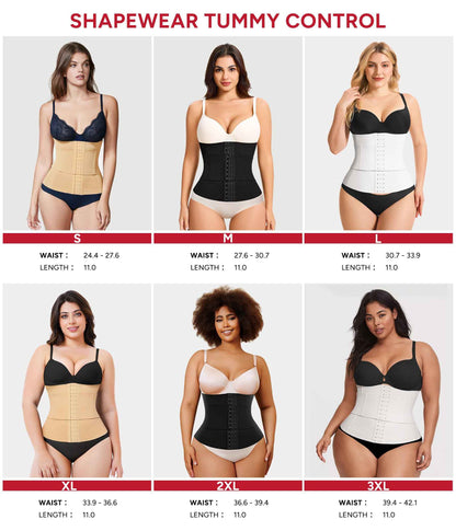 Nebility Waist Trainer for Women Seamless Corset Shapewear Tummy Control Segmented Waist Cincher Faja Body Shaper